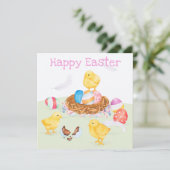 かわいい復活祭 招待状 (スタンド正面)