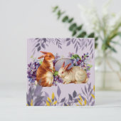 かわいい復活祭 招待状 (スタンド正面)