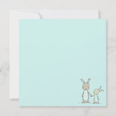 かわいい復活祭 招待状 (裏面)