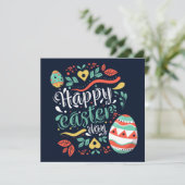 かわいい復活祭 招待状 (スタンド正面)