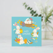かわいい復活祭 招待状 (スタンド正面)
