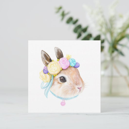 かわいい復活祭 招待状 (スタンド正面)