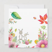 かわいい復活祭 招待状 (裏面)