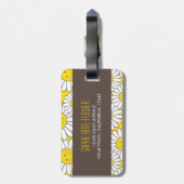 かわいい微笑のデイジーPersonalizable ラゲッジタグ (裏面縦)