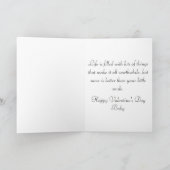 かわいい微笑のベビーの最初バレンタインデーカード シーズンカード (内部)