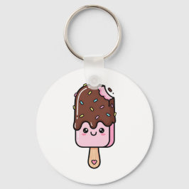 かわいい微笑みアイスクリーム キーホルダー