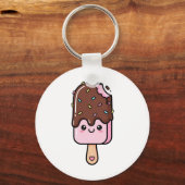 かわいい微笑みアイスクリーム キーホルダー (正面)