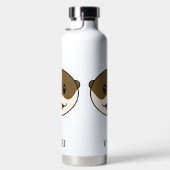 かわいい微笑みオッター ウォーターボトル (右面)