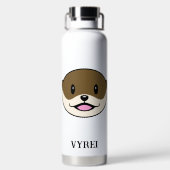 かわいい微笑みオッター ウォーターボトル (背面)