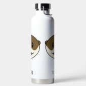 かわいい微笑みオッター ウォーターボトル (左面)