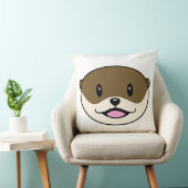 かわいい微笑みオッター クッション (椅子)