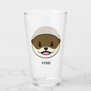 かわいい微笑みオッター タンブラーグラス