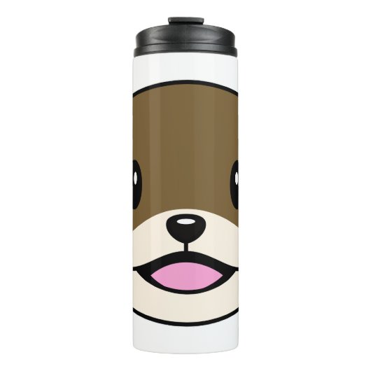 かわいい微笑みオッター タンブラー (正面)