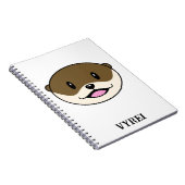 かわいい微笑みオッター ノートブック (右側)