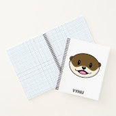 かわいい微笑みオッター ノートブック (内部)