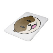 かわいい微笑みオッター バスマット (アングル)