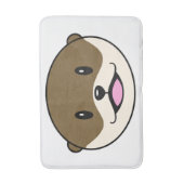 かわいい微笑みオッター バスマット (正面縦)