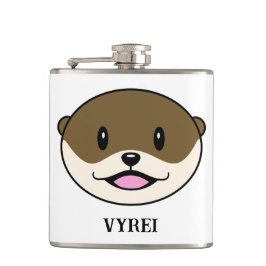 かわいい微笑みオッター フラスク