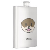 かわいい微笑みオッター フラスク (右)