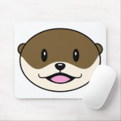 かわいい微笑みオッター マウスパッド (マウス)
