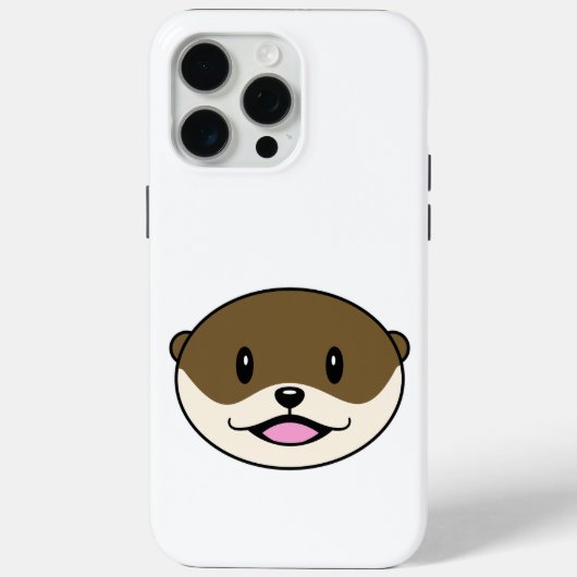 かわいい微笑みオッター Case-Mate iPhoneケース (裏面)