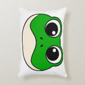 かわいい微笑みカエル アクセントクッション (正面(垂直))