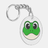 かわいい微笑みカエル キーホルダー (正面左)