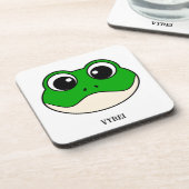 かわいい微笑みカエル コースター (左側)
