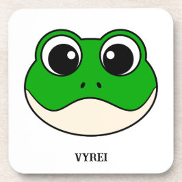 かわいい微笑みカエル コースター