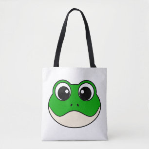 かわいい微笑みカエル トートバッグ