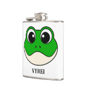 かわいい微笑みカエル フラスク (左)