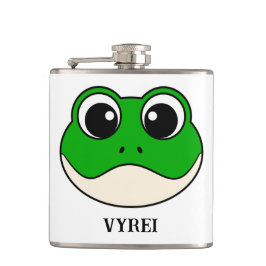 かわいい微笑みカエル フラスク