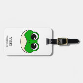 かわいい微笑みカエル ラゲッジタグ (正面横)