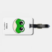 かわいい微笑みカエル ラゲッジタグ (裏面横)