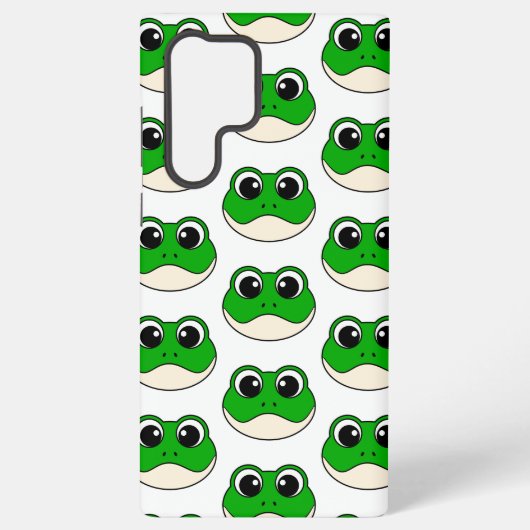 かわいい微笑みカエル SAMSUNG GALAXYケース (裏面)