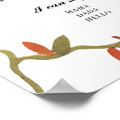 かわいい微笑みカボチャ1年誕生日節目 ポスター (角)