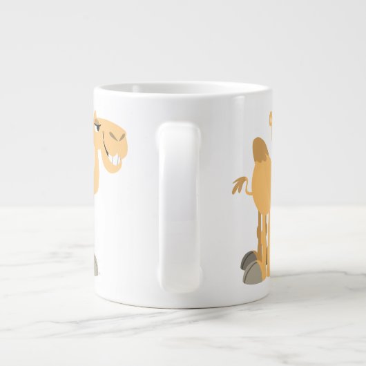 かわいい微笑みカメル ジャンボコーヒーマグカップ (裏面)