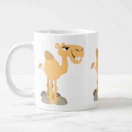 かわいい微笑みカメル ジャンボコーヒーマグカップ