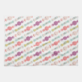 かわいい微笑みキャンディキッチンタオル キッチンタオル (横)