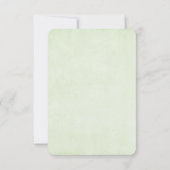 かわいい微笑みサボトリオウォーター色デザイン 出欠カード (裏面)