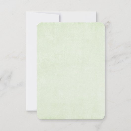 かわいい微笑みサボトリオウォーター色デザイン 出欠カード (裏面)