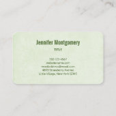 かわいい微笑みサボトリオウォーター色デザイン 名刺 (裏面)