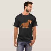 かわいい微笑みマンガのフクロイキイロクTシャツ Tシャツ (正面フル)