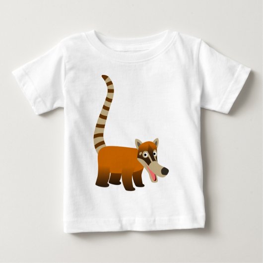 かわいい微笑みマンガコーティムンディベビーTシャツ (正面)