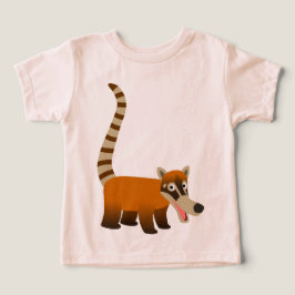 かわいい微笑みマンガコーティムンディベビーTシャツ