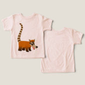 かわいい微笑みマンガコーティムンディベビーTシャツ (デザイン正面&裏面)