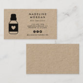 かわいい必須油専門のソーシャルメディア 名刺 (正面/裏面)