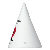 かわいい忍者ウォリアリアーブラック&レッド子供の誕生日パーティー パーティーハット (右)