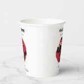 かわいい忍者ウォリアリアーブラック&レッド子供の誕生日パーティー 紙コップ (右)