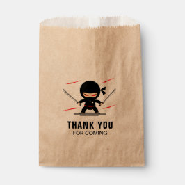 かわいい忍者ウォリアー子供の誕生日パーティー フェイバーバッグ